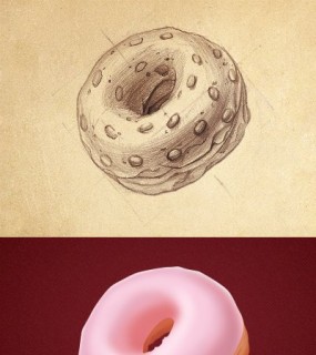 一枚可口的甜甜圈饼干图标是怎样炼成的