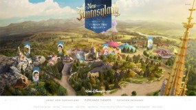 画面超级唯美的迪斯尼乐园度假村网站