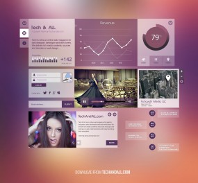 紫色Metro风格UI组件
