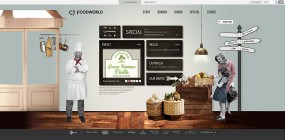 很酷的视觉差美食网站-CJ FOODWORLD