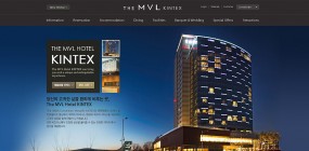 高端大气的蓝色酒店网站-THE MVL