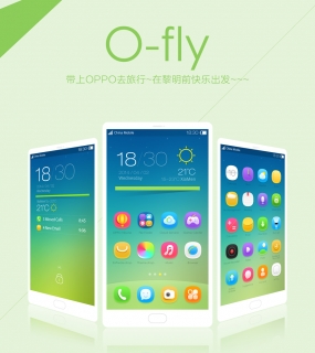 O-fly-清爽OPPO主题