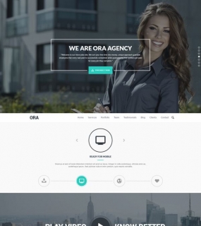 ORA - One Page Creative Agency Theme