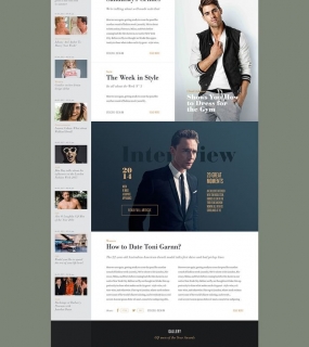 GQ Redesign Concept on Web Design Served