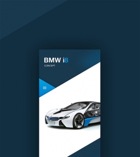BMW i8 sidebar animation