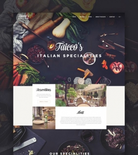 Faicco's italian Restaurant website restyling.