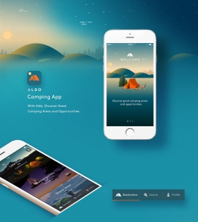 Camping App on Behance
