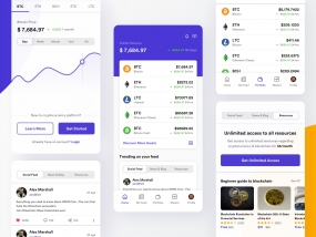 Cryptocurrency | Cross platform app interface