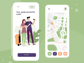 Travel app intro