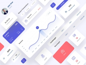 UI Elements/components of Dashboard/Landing Page-UX/UI Design