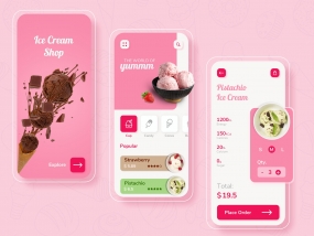 Ice Cream App Design