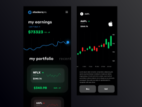 Finance App Concept - Mobile Screens