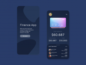 Finance app design