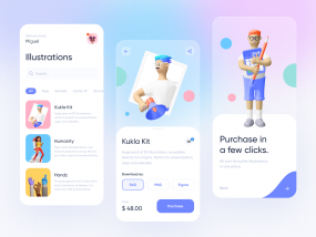 Illustration Shop — App Concept
