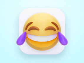 Emoji lol smile 3D