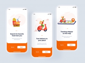 Onboarding - Food Delivery UI Kit
