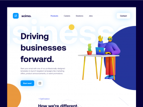 Scimo Landing Page