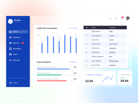 Dashboard UI For Payment Services