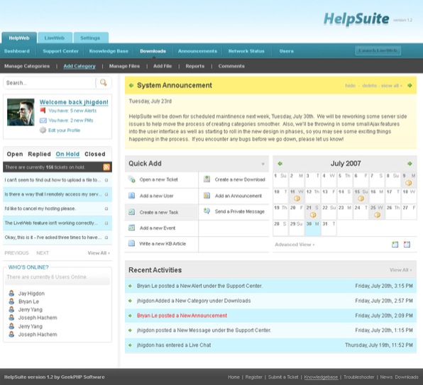 网站UI设计- Help Suite