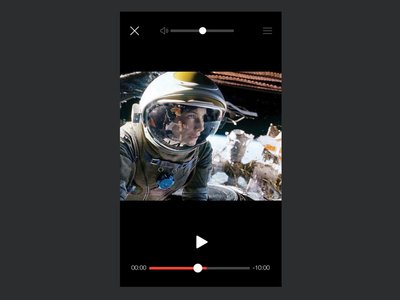Video Player by zucchero in 27 Fresh UI Kits for October 2013