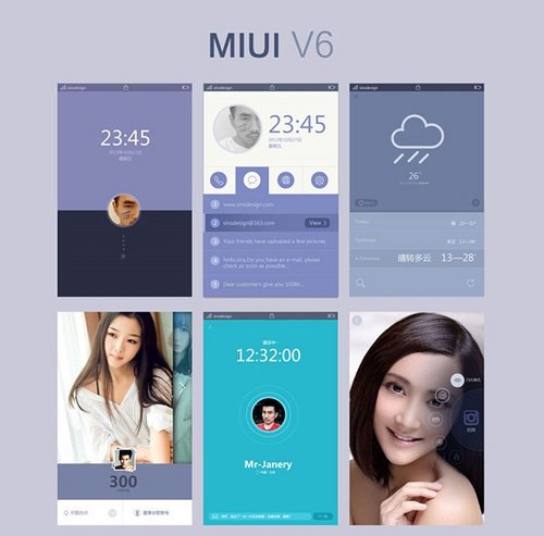MIUI V6最新概念图赏-跟风扁平化设计
