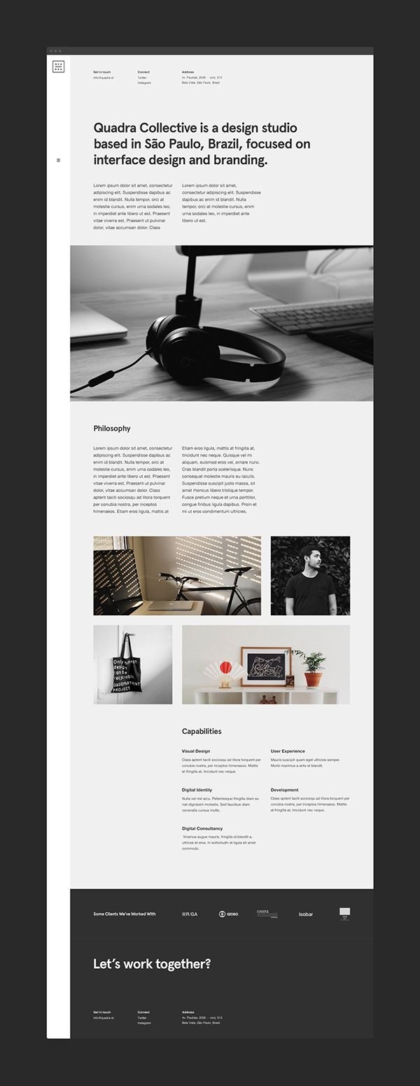 Quadra Collective Website on Web Design Served