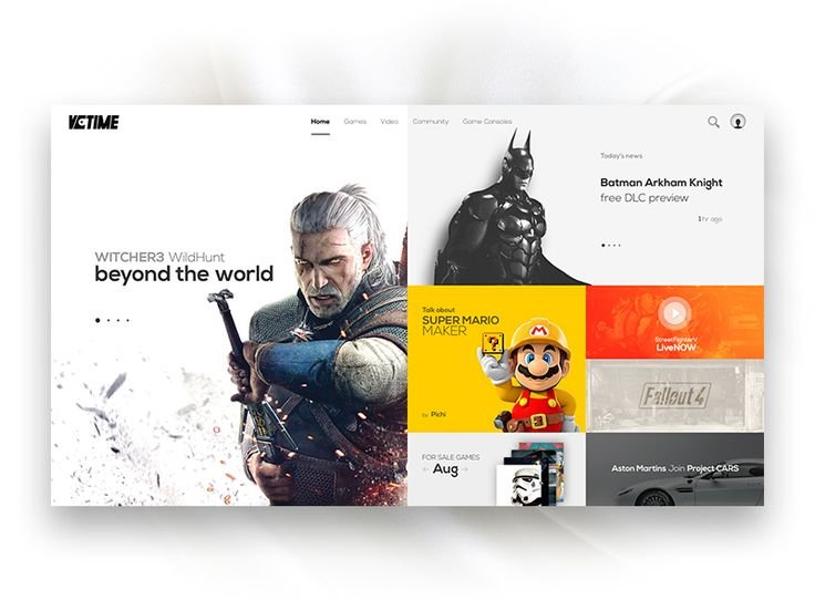 Video Game News Site Concept: Video Game News Site Concept