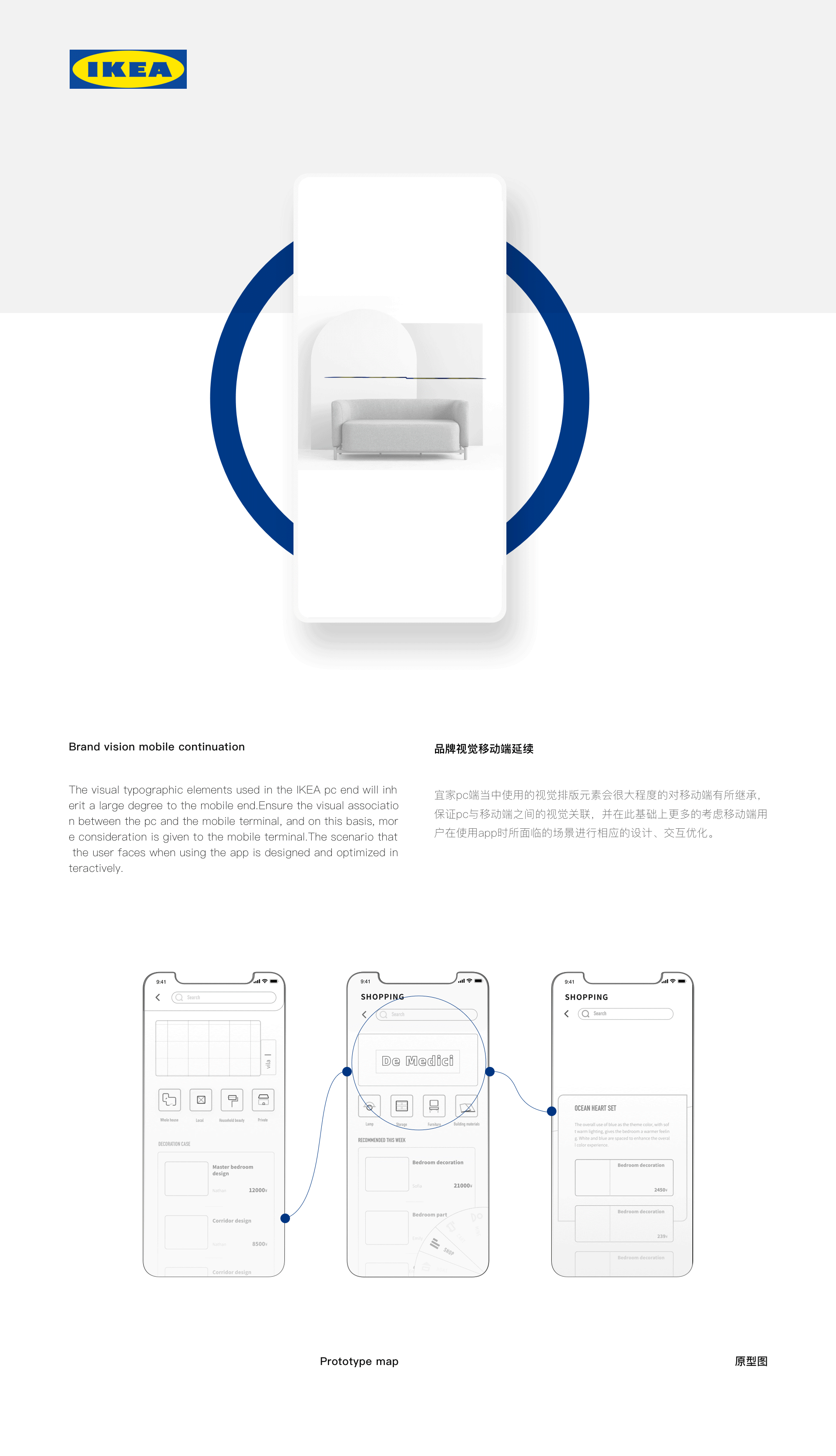 「Ikea 宜家」移动端APP pc端web设计
