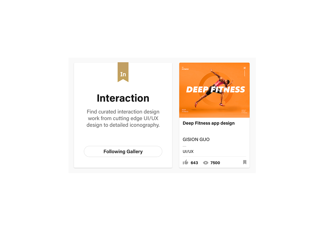 Deep Fitness App Design