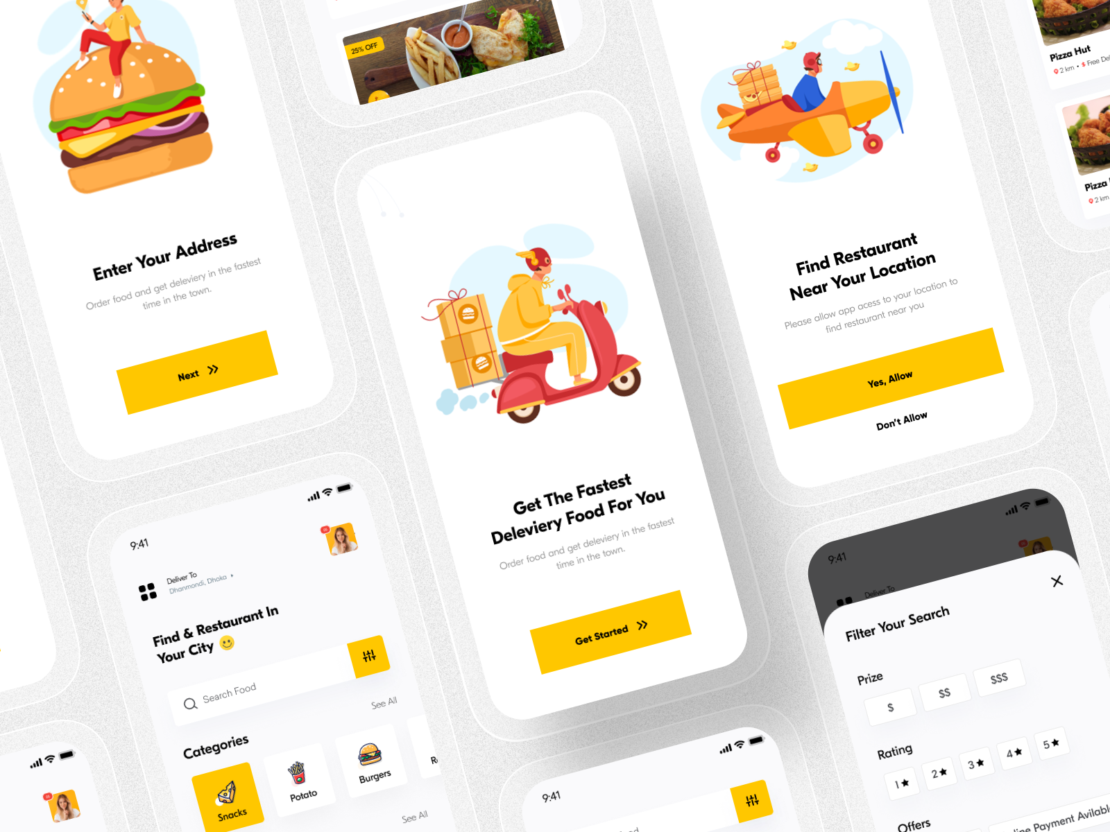 Food Delivery App - Behance Case Study