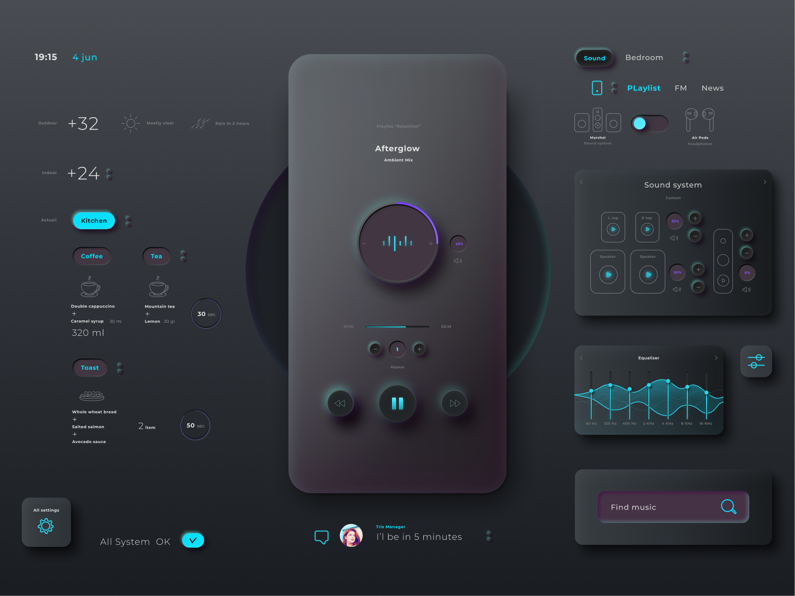 Smart home &amp; music app