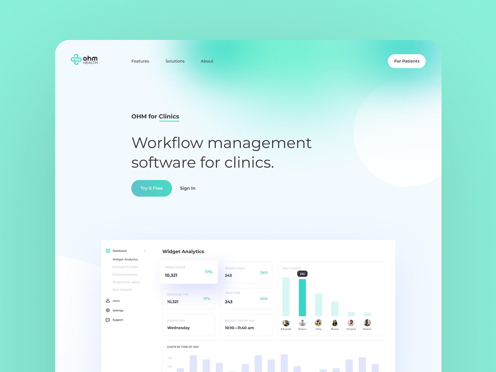OHM Health: Monitor health in real time