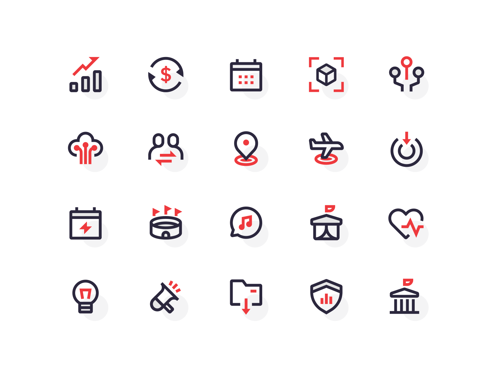 Events Data Icons
