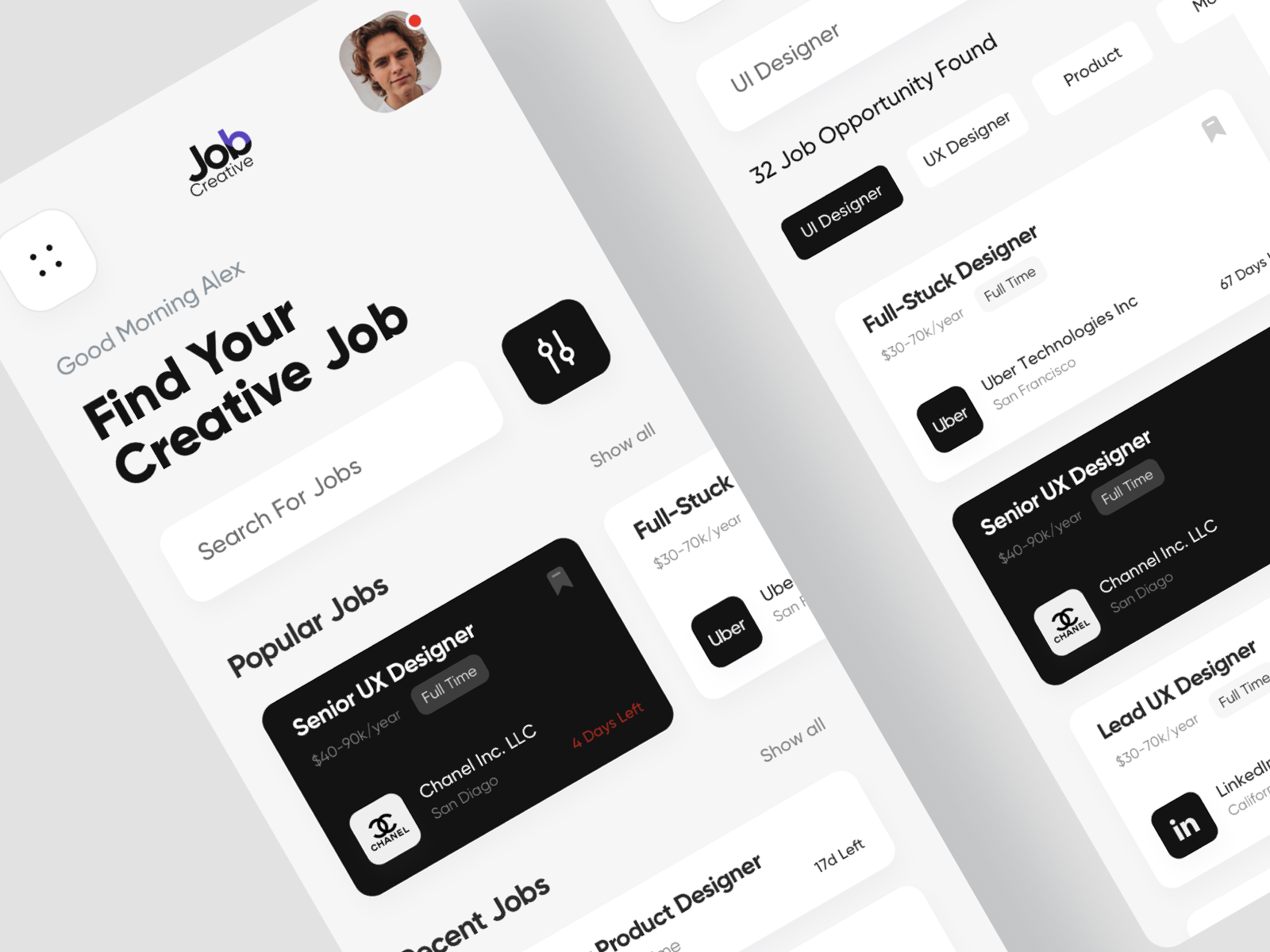 Job Finder App Design