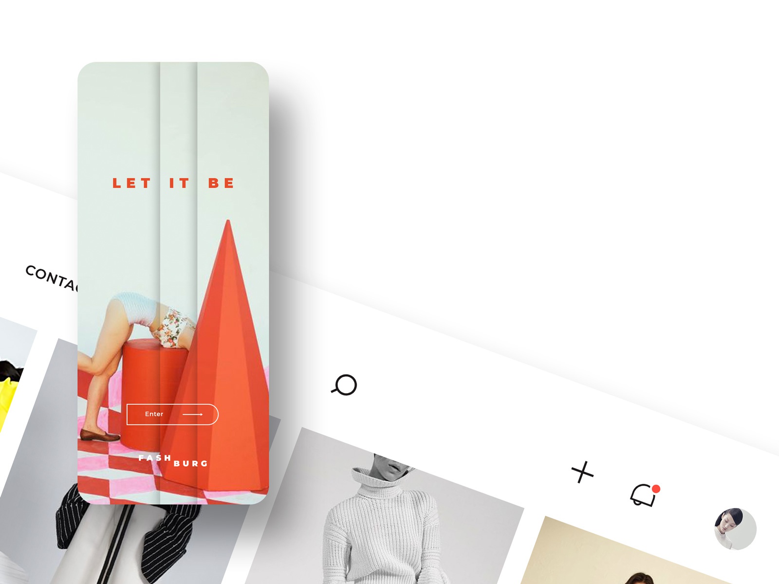 Let It Be. Welcome mobile and closeup header navigation web