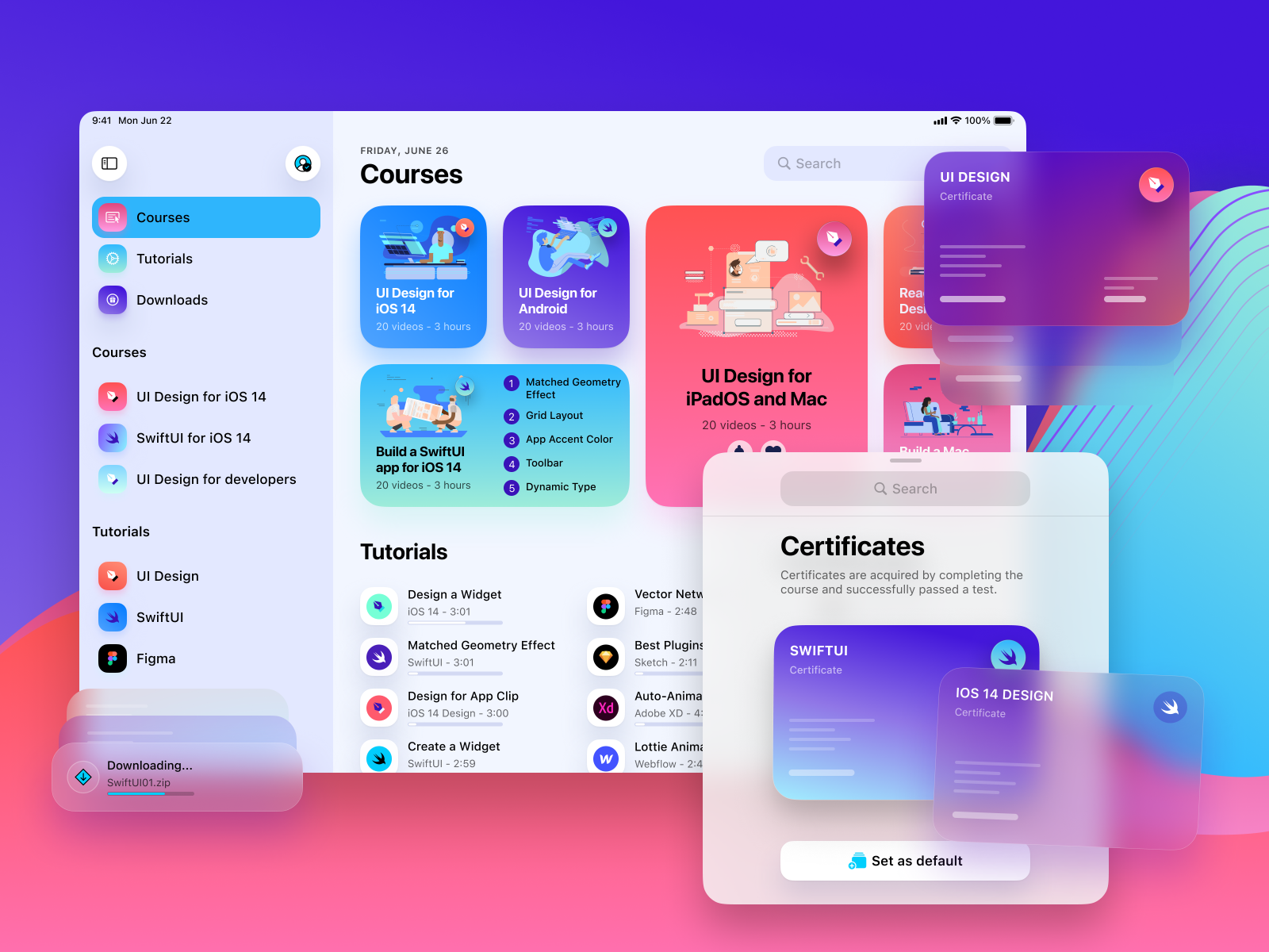 Design+Code iPad app