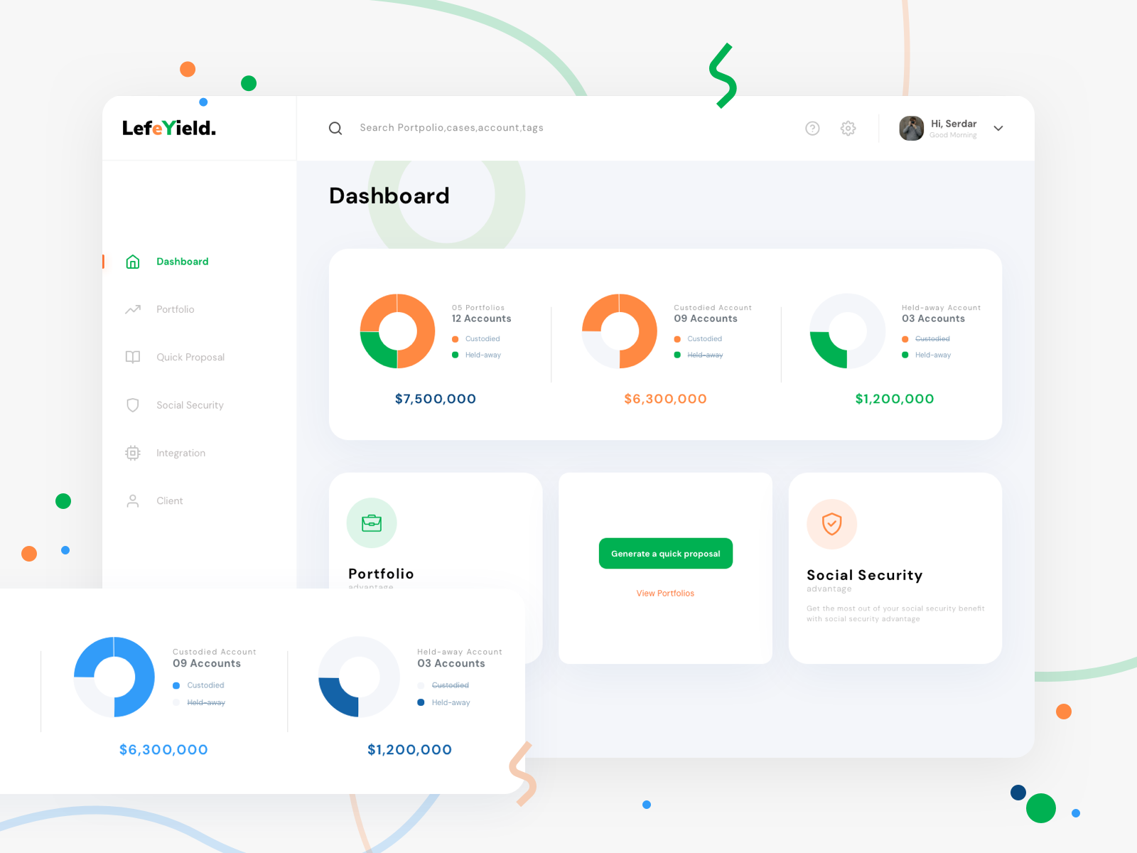 finance web app - Dashboard Redesign