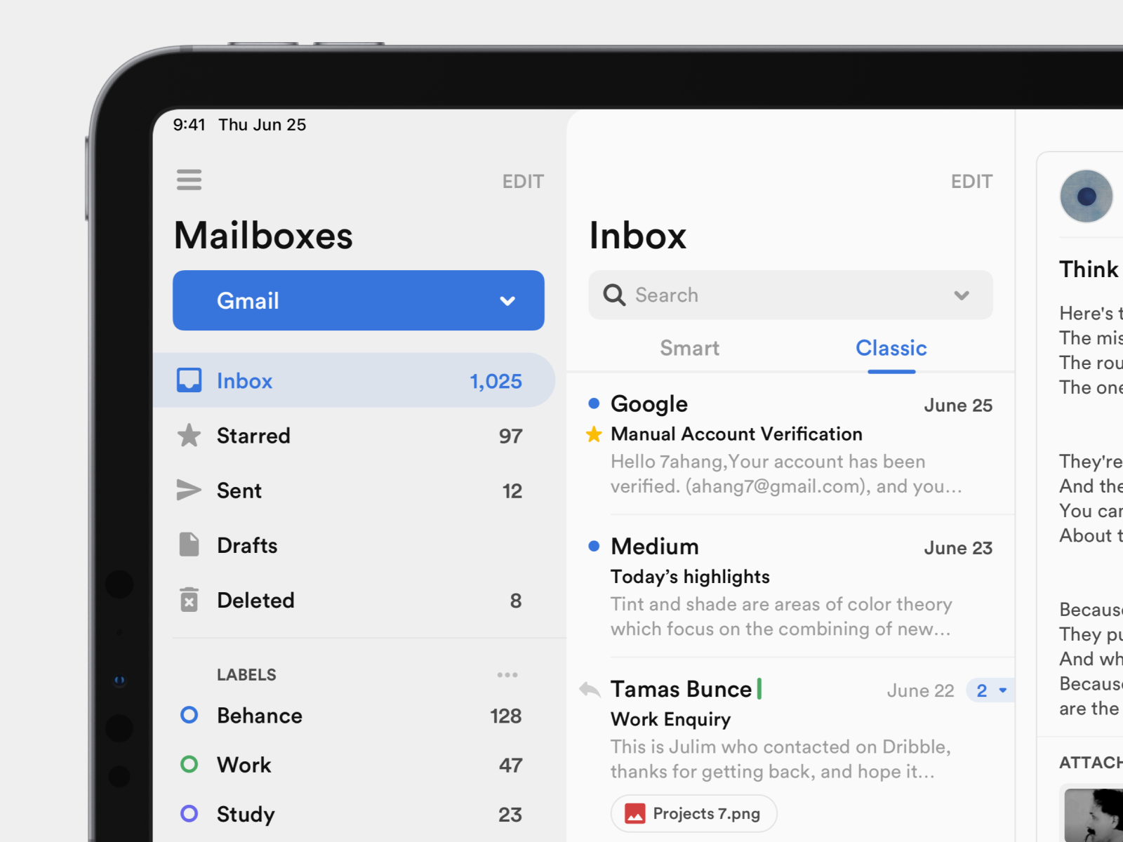 Mailbox Concept Application