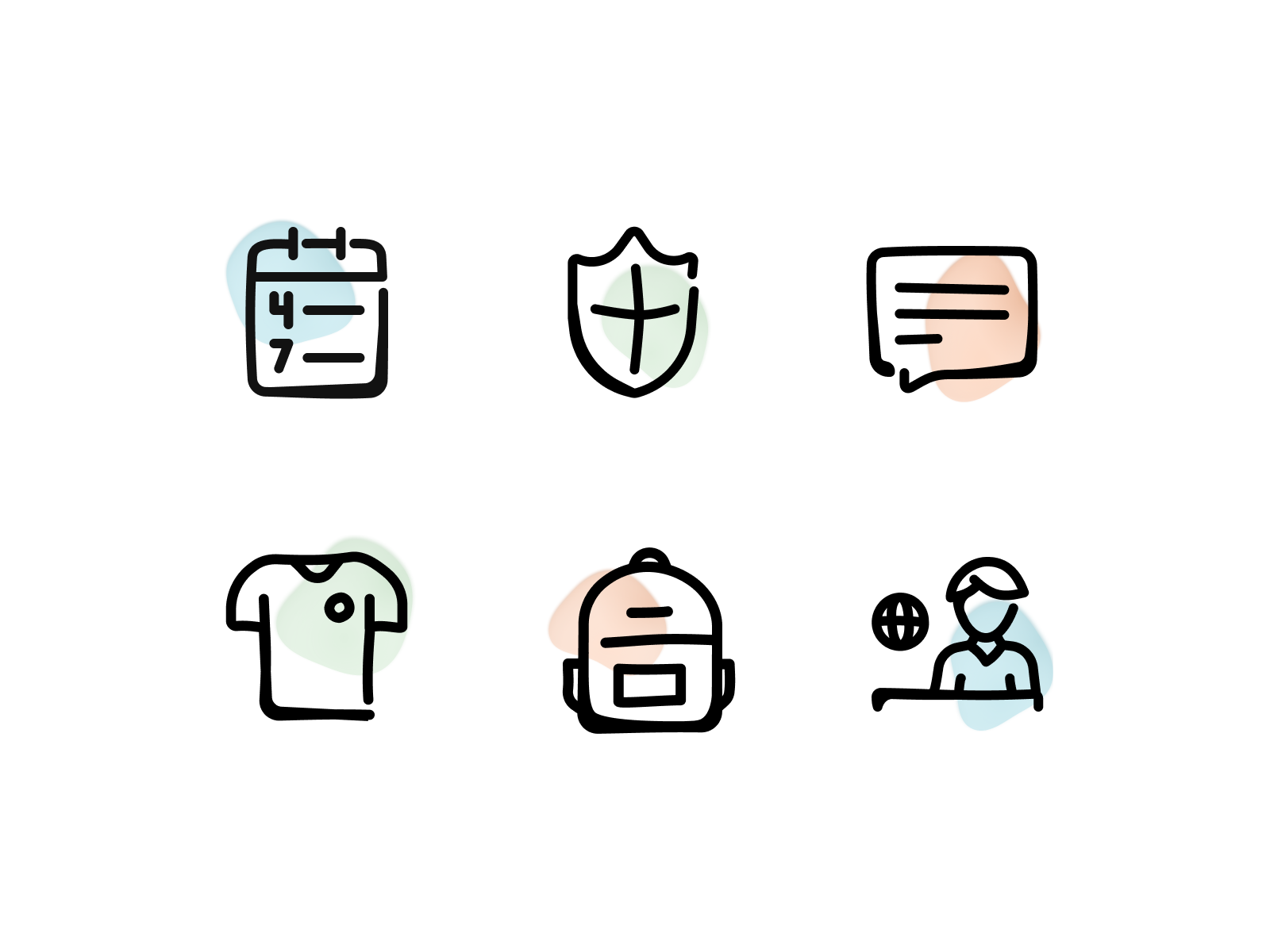 Icons for the dashboard of Gretel
