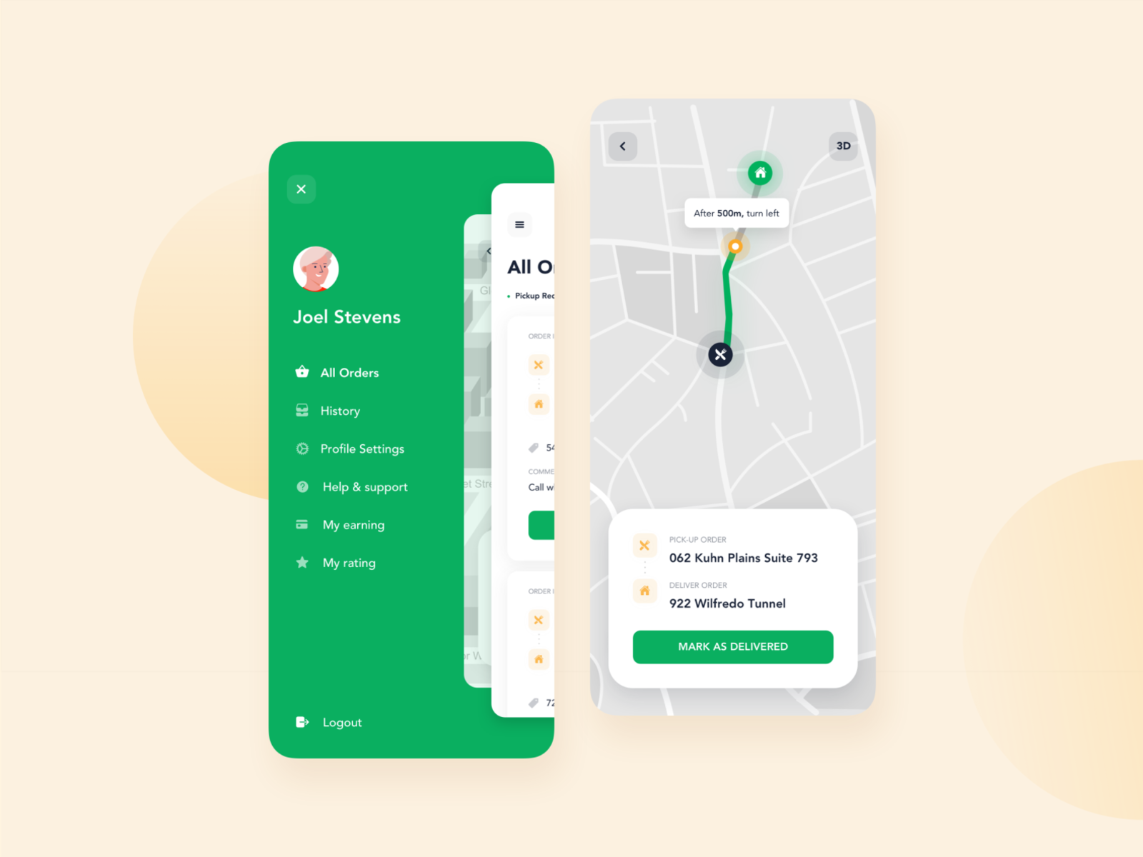 Drivers App for a Food Delivery Platform