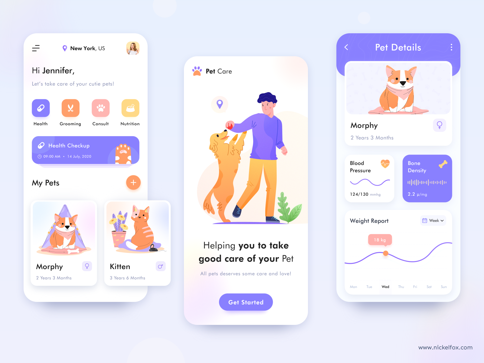 Pet Care App Concept