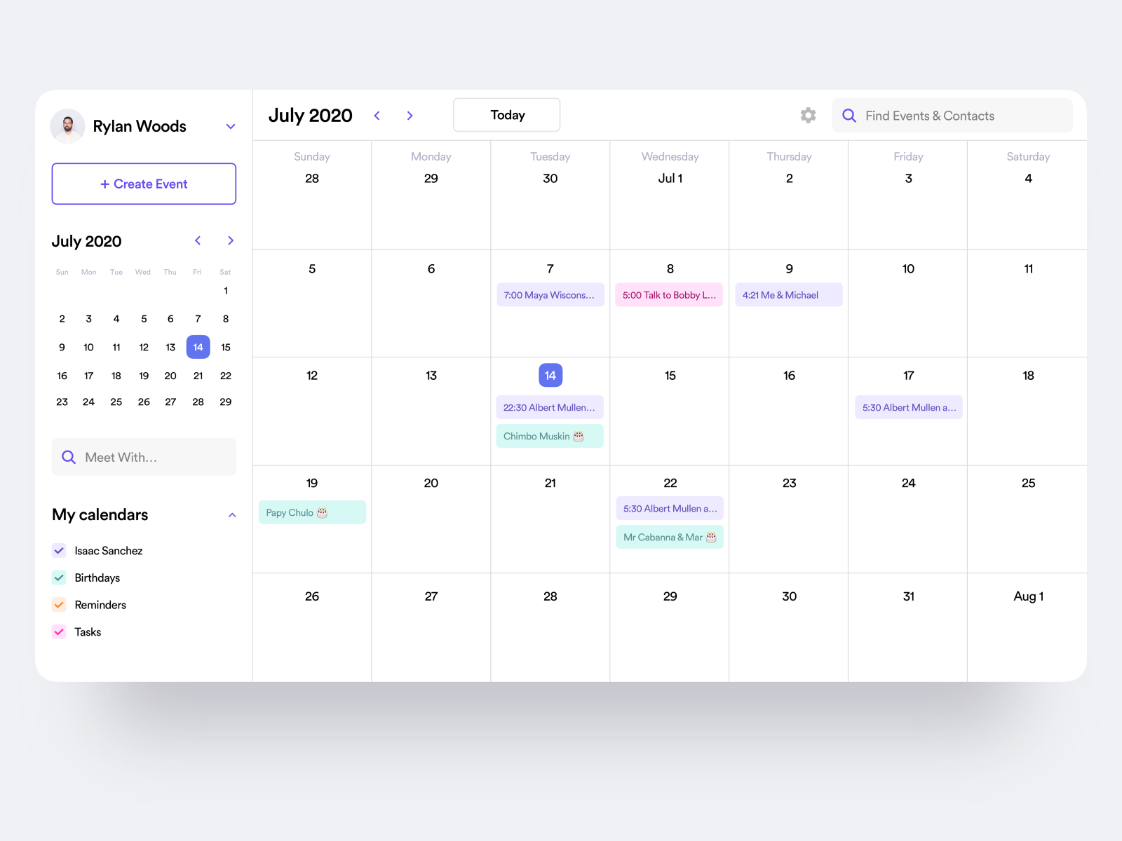 Calendar Desktop App