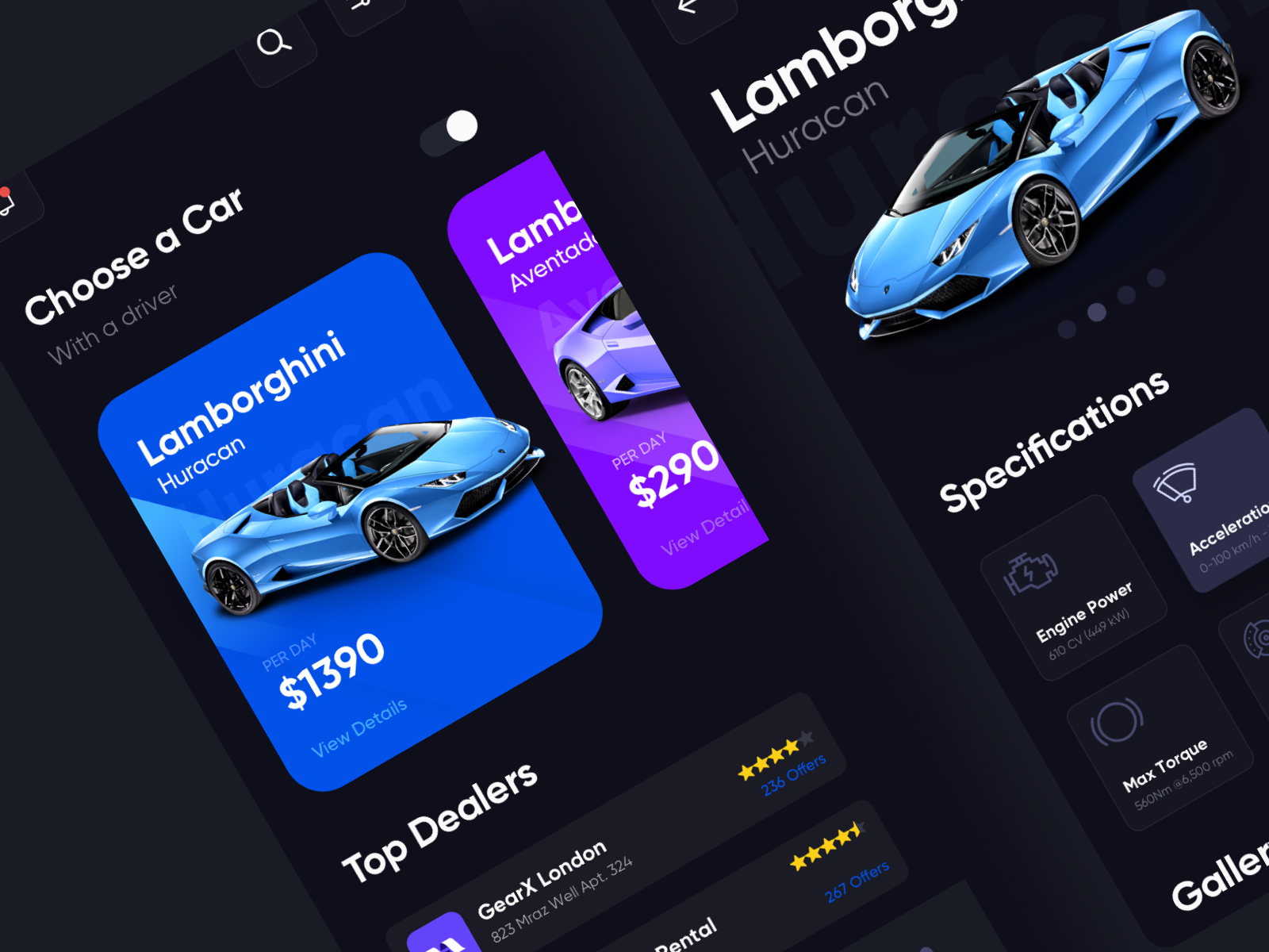Luxury - Car Rental App