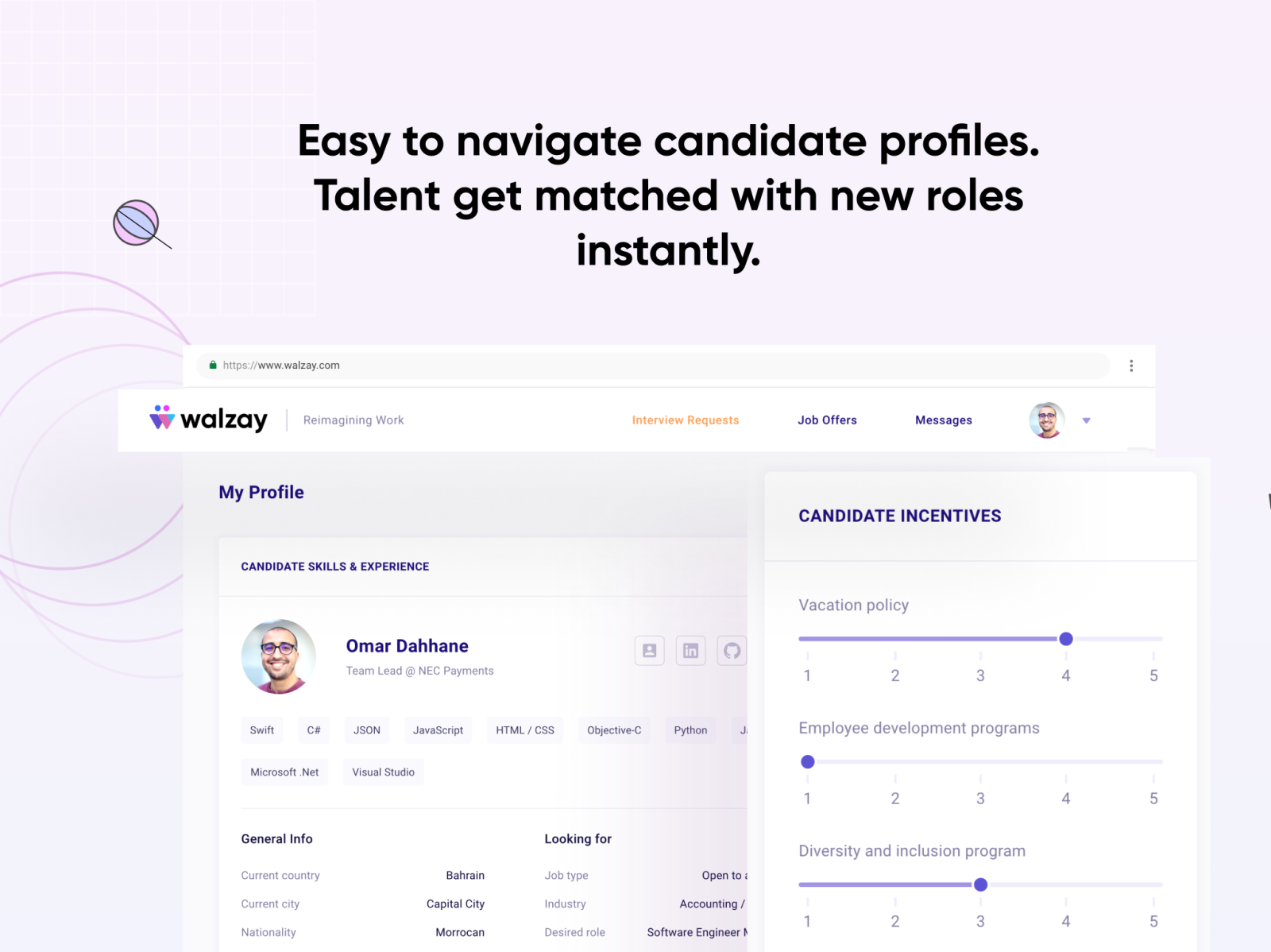 Hire the best talent in the universe on Walzay