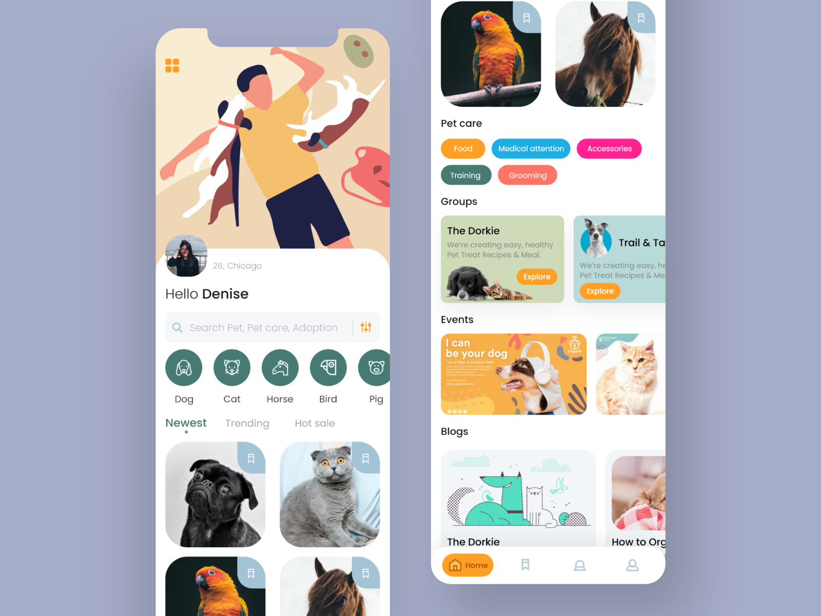 Mobile App - Pets care