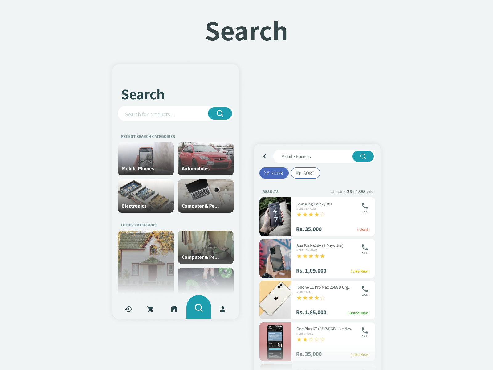Search design