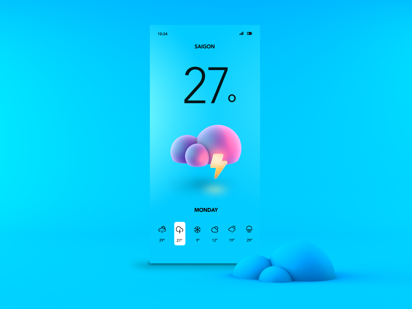 Weather App Visual Concept