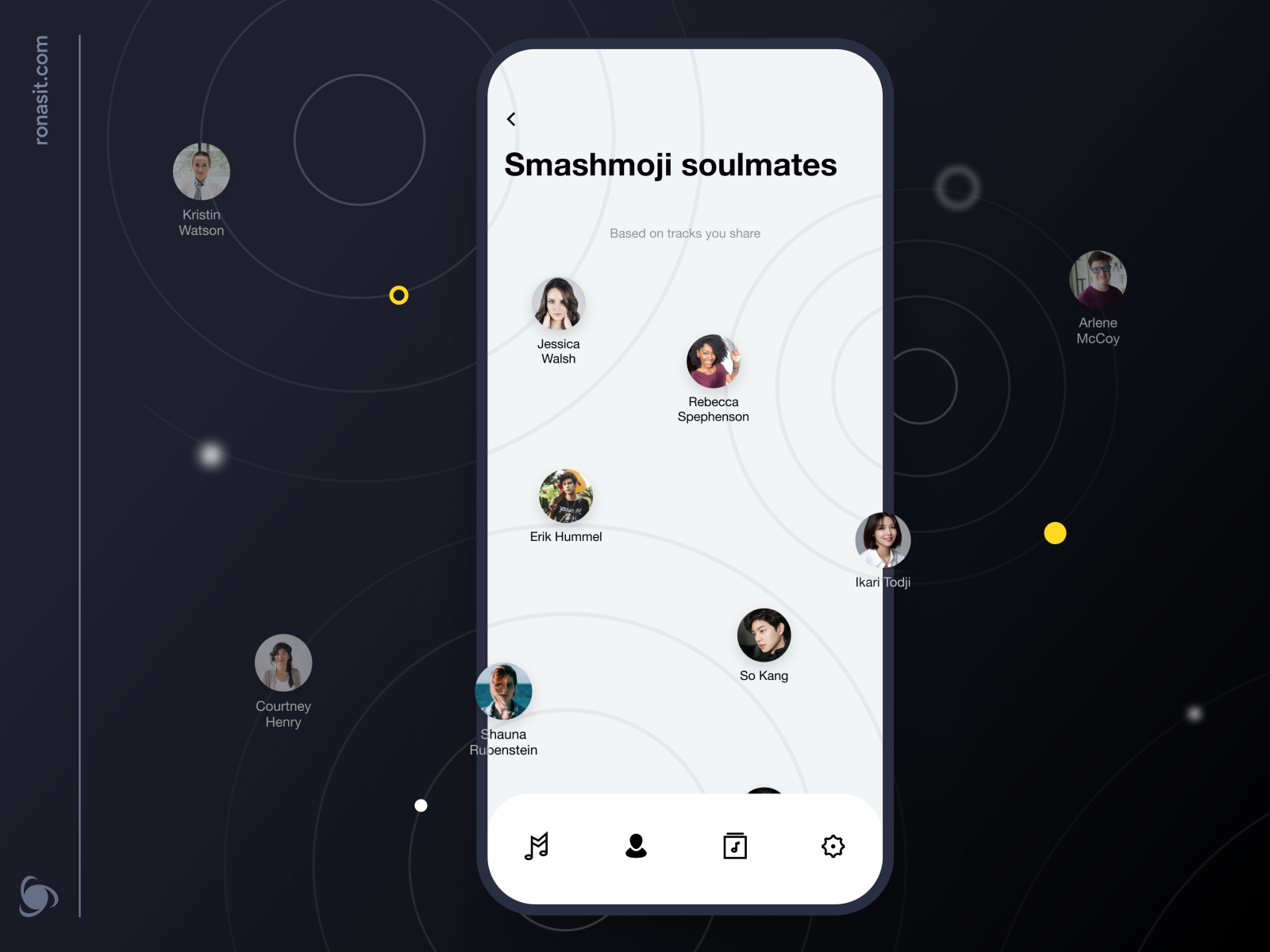 Music Messenger App Design Concept