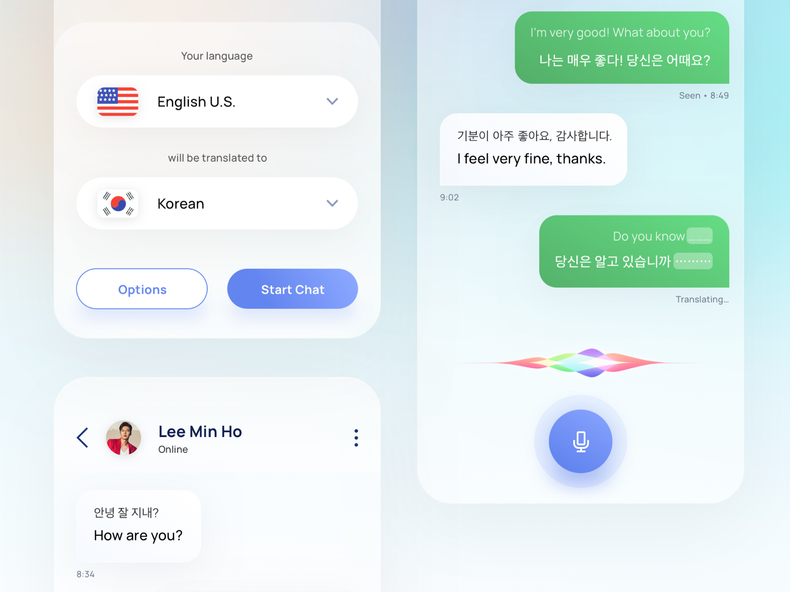 Mobile Chat Auto Translator App