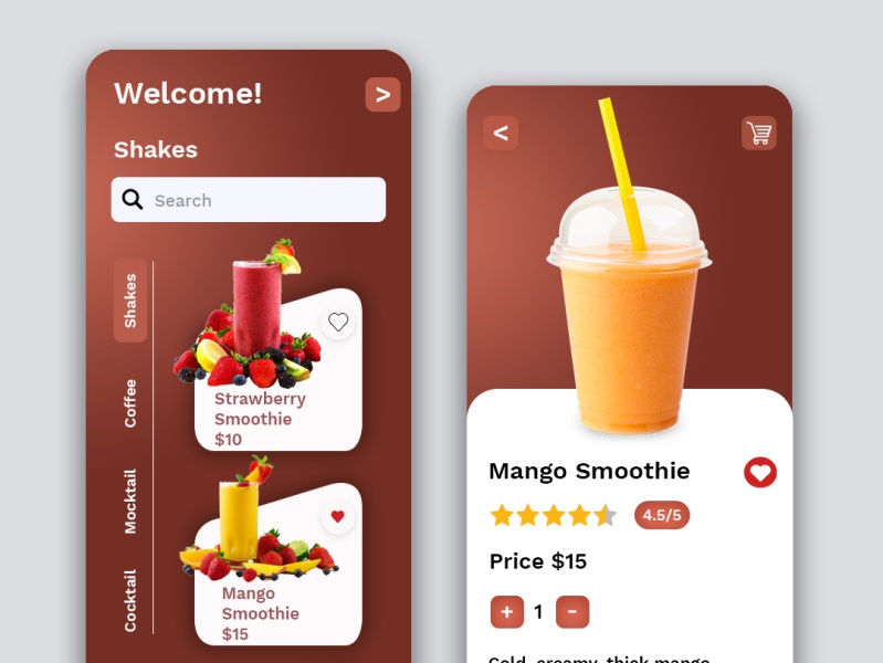 Beverage Brand App Design